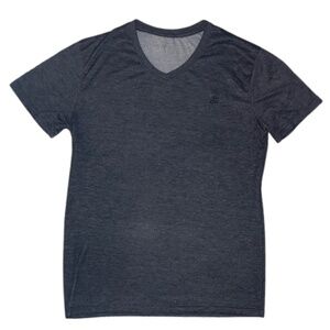 Aeropostale Charcoal V-Neck T-Shirt Short Sleeved